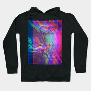 Violet Christ Antique Engraving Glitch Ver. Hoodie